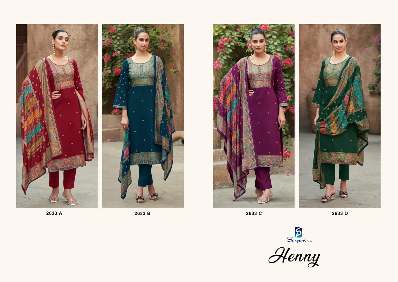 Henny by Sargam Jam Digital Printed Salwar Suit Wholesale Price In Surat